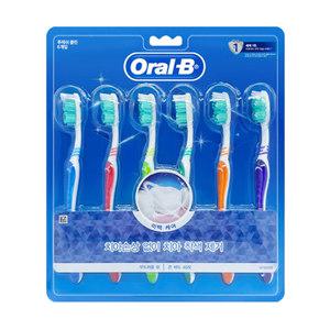 오랄비 후레쉬클린 40모 칫솔 6개입 / 성인칫솔