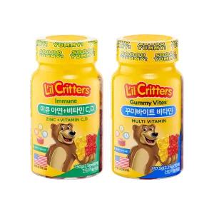 [릴크리터스] 이뮨 아연+비타민 C,D 1병 +  어린이 비타민 1병