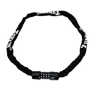 토니온 4단번호키 가벼운자전거자물쇠 스틸 체인 락 자금장치 도난방지 비밀번호