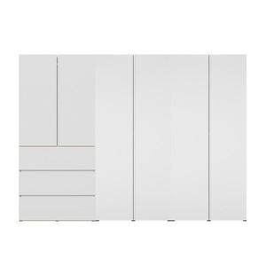 한샘 바이엘 채널 옷장세트 화이트 300cm(높이216cm) 데일리서랍형