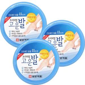 일양약품 프리미엄 고운발크림 100gX3개/풋 고운발 크림 케어 뒤꿈치 관리
