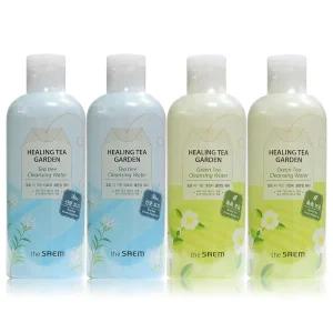더샘 힐링티 가든 클렌징워터 300mlx4ea 티트리2개+그린티2개