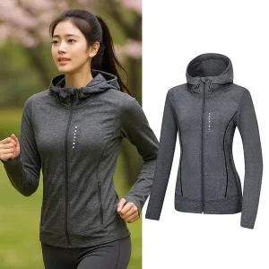 [콜핑] 1861JK200W 하이쿨 흡습 후드 일체형 여성 바람막이 집업 자켓