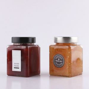 프리미엄 사각500ml 42개 밀폐유리병 잼병 과일청병 청병 꿀병 젬병