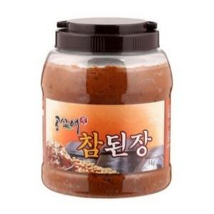뚝배기 공산애 참된장 3KG 전통 한식 재래 식당 집된장