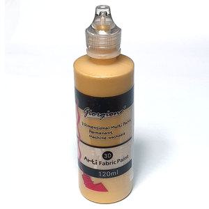염색물감120ml 메탈릭 금색/패브릭 대용량 의류 섬유 캔버스직물 그림그리기 DIY취미만들기공예재료