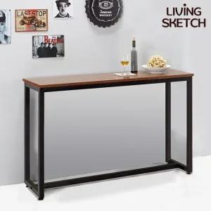 보그 데칼 1500 월넛 바테이블 높은 업소용 창가 홈바 테이블