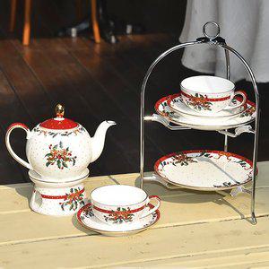 고원C 티로직 크리스티나 2인 티팟세트 크리스마스 홈파티 세트