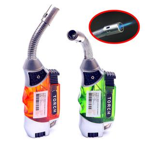 자바라 터보 라이타 토치 1구 미니 가스 라이터 토치 플렉시블 유연한 각도 조절 코브라 점화용 뜸 쑥뜸