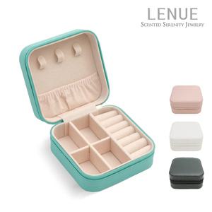 LENUE 레뉴 쁘띠 쥬얼리 박스 - 비건레더 미니 휴대용 보석함 여행용 악세사리 보관함 주얼리정리함 케이스