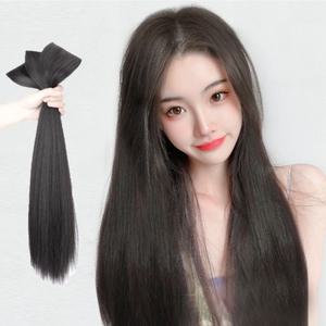 뿌이뿌이가발 붙임머리 부분 생머리 피스가발 60cm