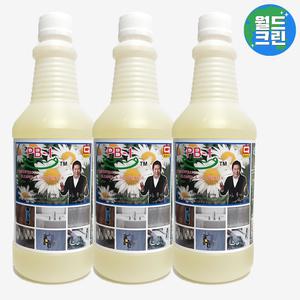 월드크린 PB-1 GOLD 고농축 1000ml 3개 피비원 PB PB1 다목적 리필 세정제 세제 청소 국산 업소용 기름