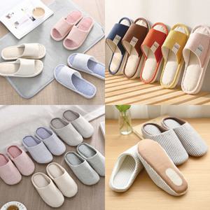 [샤이닝홈] 무블 린넨 커플용 층간소음방지 거실 슬리퍼 모음