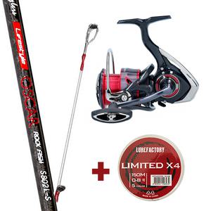 다이와 후에고 LT(20) 릴 +오스카 인쇼어루어대 +PE합사줄 바다루어세트