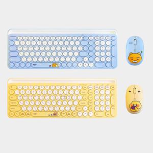 카카오프렌즈 춘식이 라이언 무선 블루투스 마우스 키보드 세트