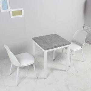 캔디쿠션 콘크리트 2인 세트 식탁 카페 식당 업소용 의자 사각테이블