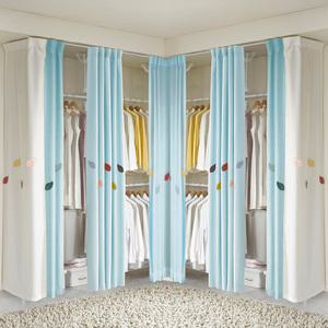 이지온 국민튼튼 EO-616C 6단 코너형(ㄱ자형 )고정식 시스템 드레스룸 인테리어 행거