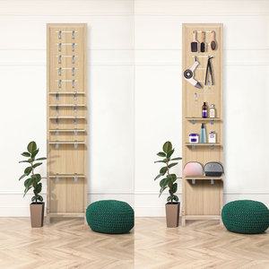 우드톡 이동식 파티션 타공 식스플러스 슬림 공간분리 인테리어 가벽 가림막 칸막이 [미니후크지급]