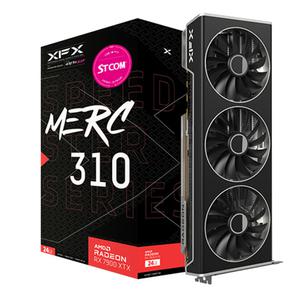 XFX 라데온 RX 7900 XTX MERC 310 BLACK D6 24GB AMD 그래픽카드