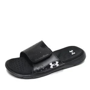 (230~240mm)언더아머 이그나이트7 프로 찍찍이 슬리퍼 실내화 블랙 3026027-001