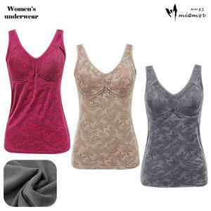 [미아모르] 플라워패턴 기모 브라런닝 노와이어 몰드 280