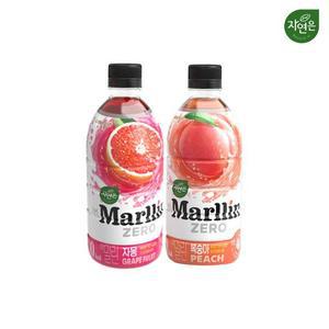 [웅진식품] 자연은 더말린 제로 500ml 24개 (복숭아, 자몽)