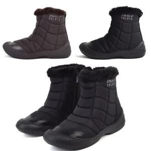 KB-Y92-A부츠 /따뜻한 털안감 짚업 미들 패딩 여성털부츠 여성방한화 아놀드파마 