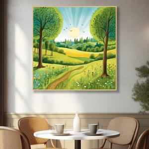 화려한 자연 풍경 풍경화 색감 파스텔 화사한 그림 모음 거실 주방 침실 아이방 카페 인테리어 액자 힐링 집들이 개업선물 선물용