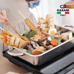 II 까사니 스텐 디바이더 사각오뎅 샤브샤브 오뎅탕 칸막이 냄비