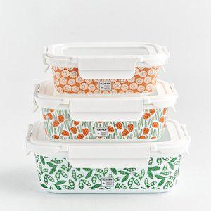 메이페어 가든온테이블 제시카닐슨 밀폐용기 직사각 3종