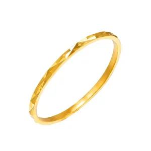 갤러리아 여자 순금 실 반지 체크 컷팅 24K 0.75g 애끼 검지