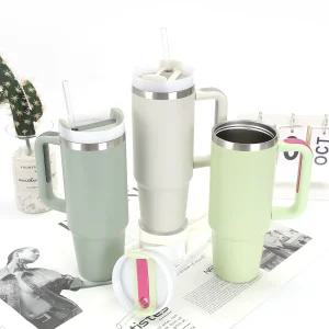 focus 몽블루 대용량 진공 스텐 텀블러 1.25L 이중진공 빨대 보온 보냉 스텐 콜드컵