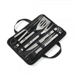 [제이큐]캠크닉 바비큐 조리도구 스텐 캠핑족을 위한 키친툴 9p세트