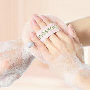 도넛 샤워볼 1p 부드러운 거품 손잡이 걸이 샤워 클렌징 각질제거 볼