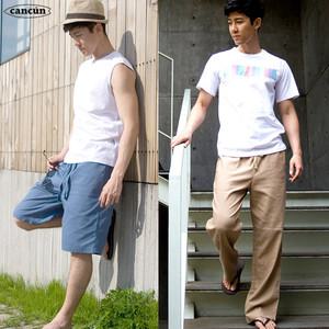 C조이크루C 마바지/반바지/린넨/남자/주니어/남녀공용/밴드/면/트레이닝/여름바지