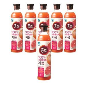 청정원 홍초 자몽 900ml 6개