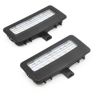 BMW용 2X LED 화장 거울 조명 등 자동차 액세서리 링 인테리어 F10 F01