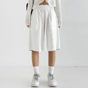 [하프클럽/]버뮤다  반바지 5color 허리밴딩 6부 마반바지 통바지 여름바지 빅