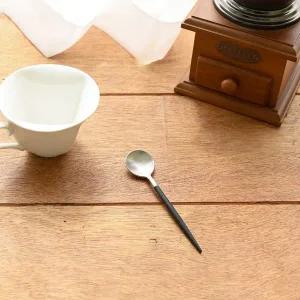 [큐티폴][정가 21,000원]큐티폴고아 블랙실버 커피티스푼