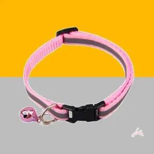 루미나 고양이 방울 목줄 핑크