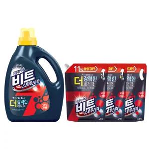 비트 스트롱세븐 일반 3L 용기, 1개 + 2.22L 리필, 3개 