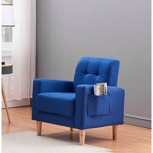 [수오]비안 퀄팅 1인용 패브릭소파 좌식겸용 리모컨 수납 보조주머니