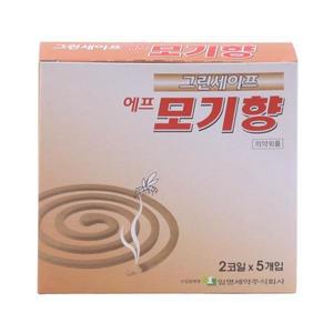 그린세이프 에프 모기향 2코일 5개입 모기약
