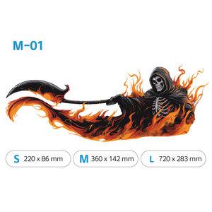 사신스티커 해골스티커 차량튜닝 바이크 데칼 대형차 흠집커버