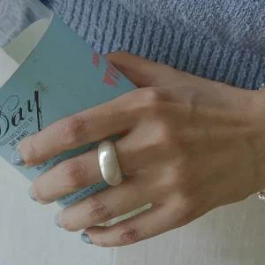 925실버 볼드 고마루반지 볼륨 무광 은가락지 오픈링