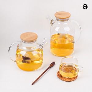 커피팟 차용기 티포터 차 내리는 우리는 우림 도구 주전자 1000ML 유리티팟 투명유리