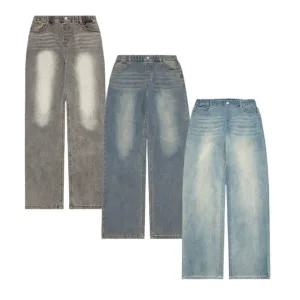 [행텐주니어][모다부평]행텐주니어 밴딩 세미 와이드 약기모 데님팬츠/14490-155-801-10_BP