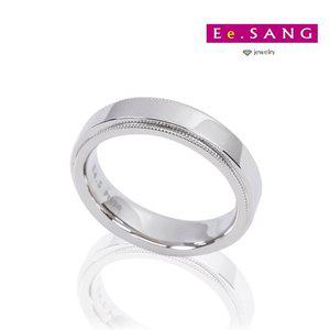 [이상주얼리]밀그레인 평 백금 반지 5mm_pt950