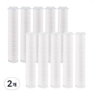 코멧 홈 파워수압 필터샤워기 리필 10p, 무향, 2개 one option