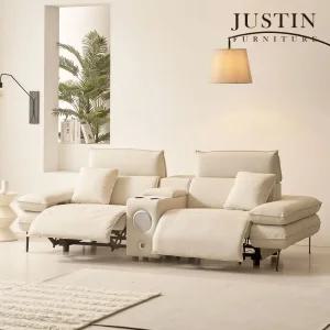 루미너스 가죽 멀티 전동 리클라이너 프리미엄 2인 소파